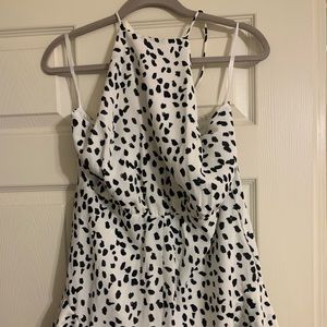 White and black Romper